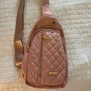 NWOT BUM BAG rose gold